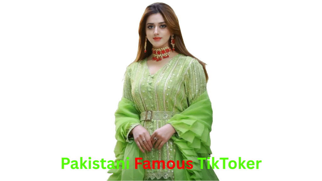 Portrait of a Pakistani famous TikToker known for viral videos and unique content.